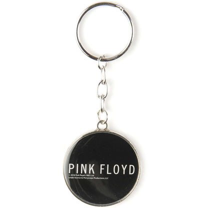 Pink Floyd Darkside Print Under Dome Glass Keychain Plastic Key Chain