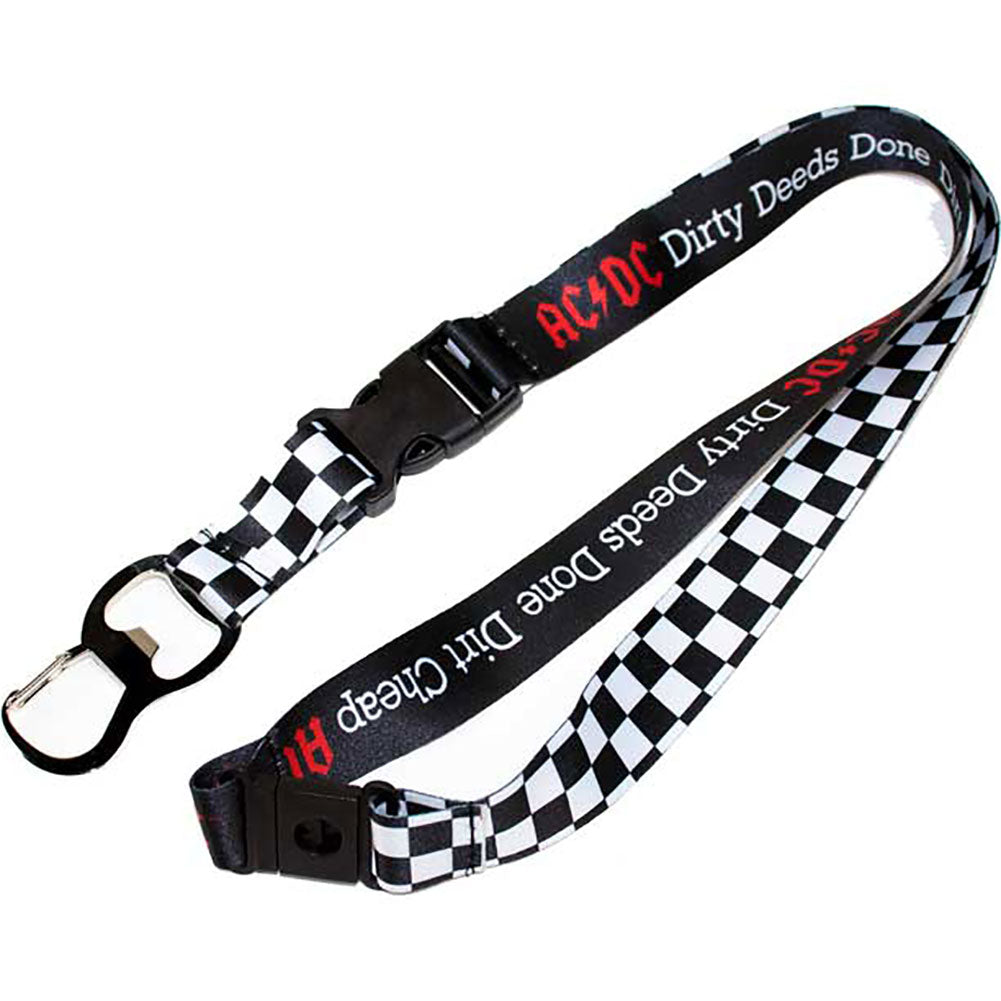 AC/DC Repeat Print Lanyard Lanyard 403825 | Rockabilia Merch Store
