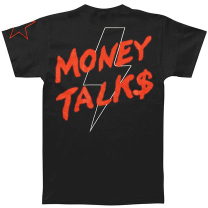 AC/DC Screen Print on Black Tee T-shirt