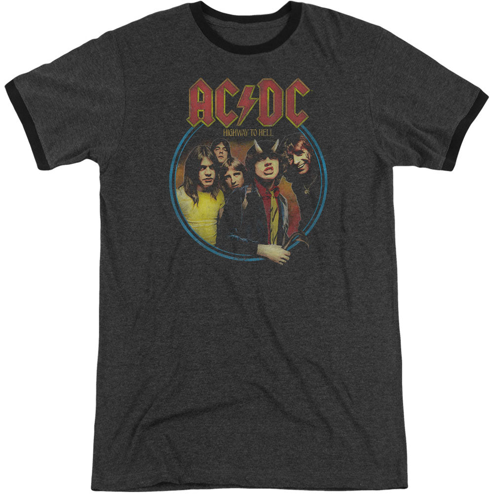 AC/DC Highway To Hell Adult Ringer T-shirt
