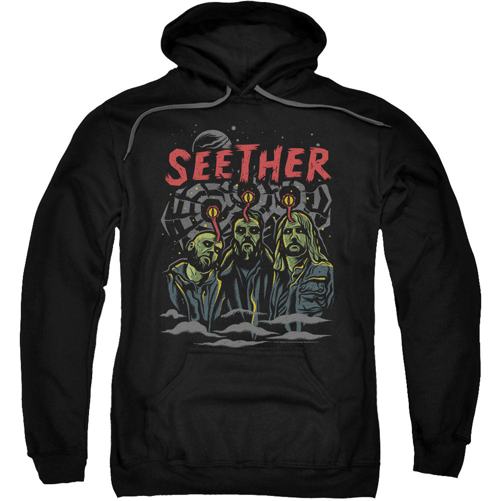 Seether Mind Control Adult 25% Poly Hooded Sweatshirt