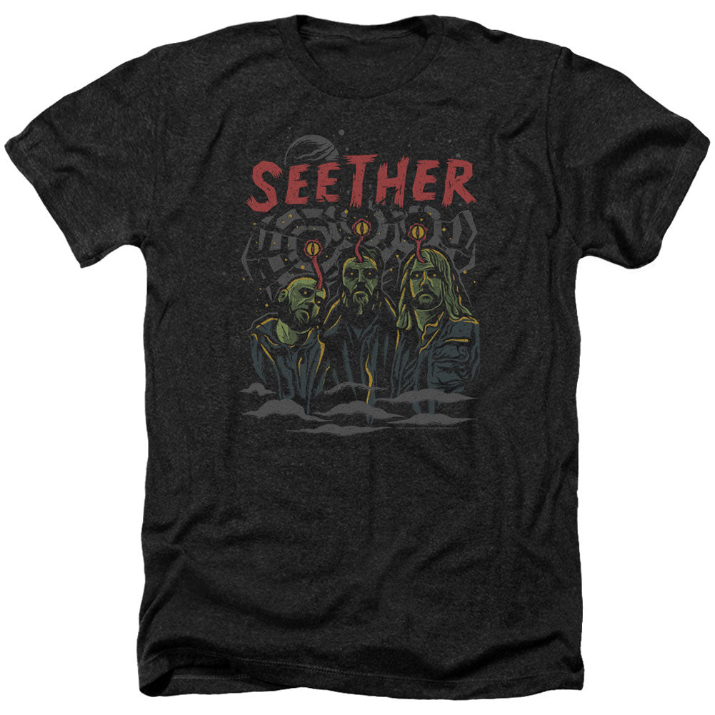 Seether Mind Control Adult Heather 40% Poly T-shirt