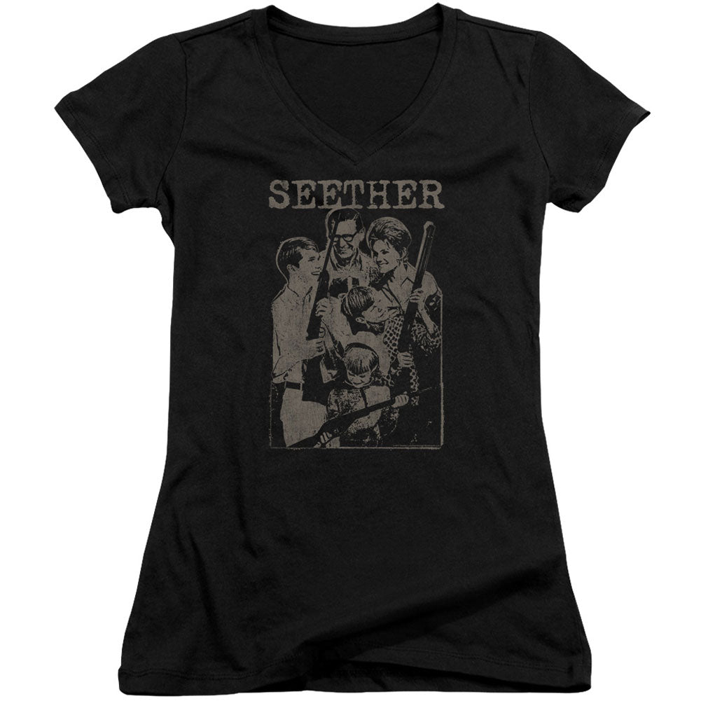 Happy Family V-Neck Junior Top