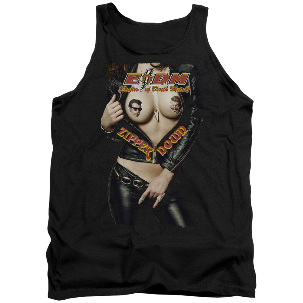 Zipper Down Mens Tank