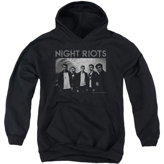 Greyscale Youth 50% Poly Hooded Sweatshirt