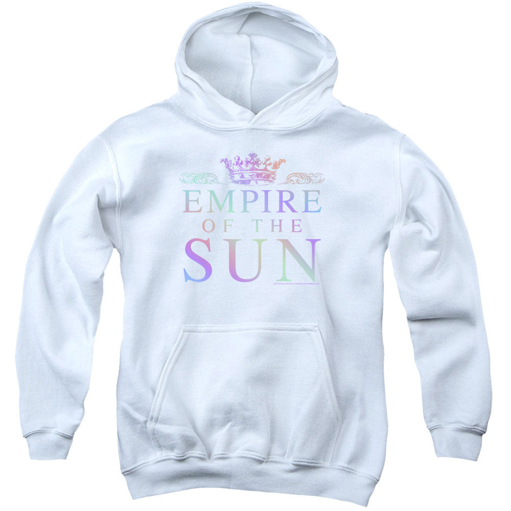 Rainbow Logo Youth 50% Poly Hooded Sweatshirt