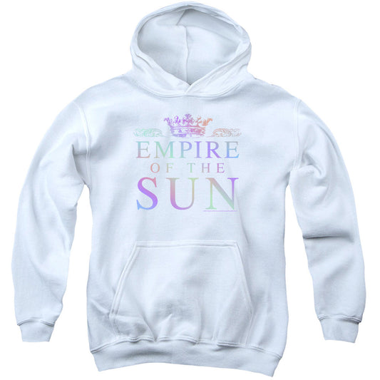 Rainbow Logo Youth 50% Poly Hooded Sweatshirt