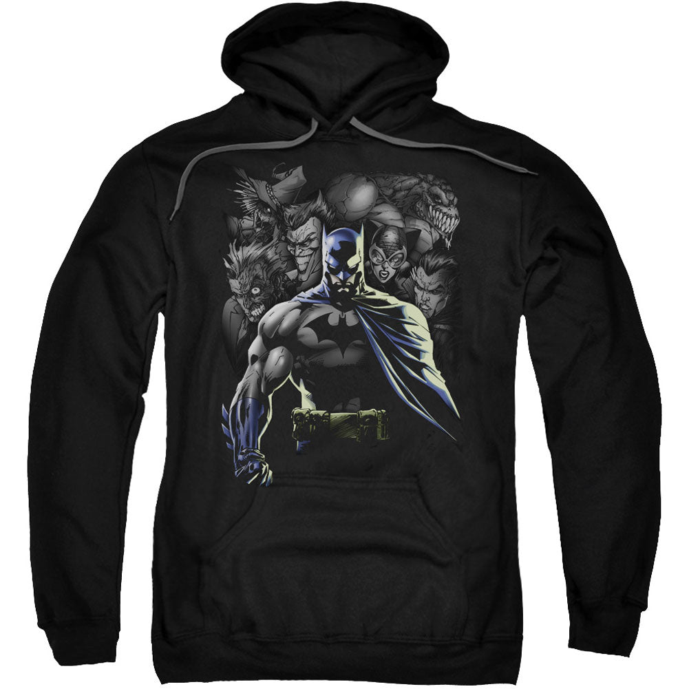Batman Villains Unleashed Adult 25% Poly Hooded Sweatshirt