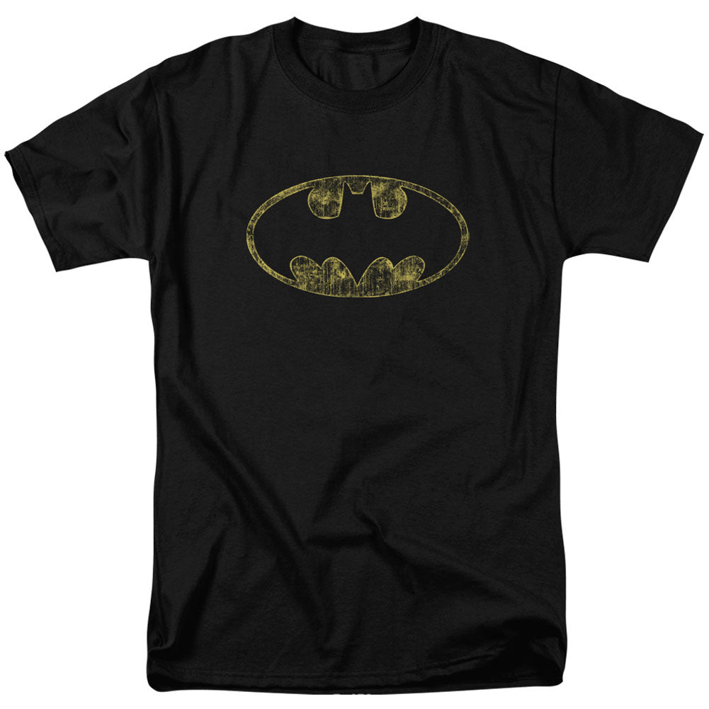 Batman Tattered Logo Adult T-shirt