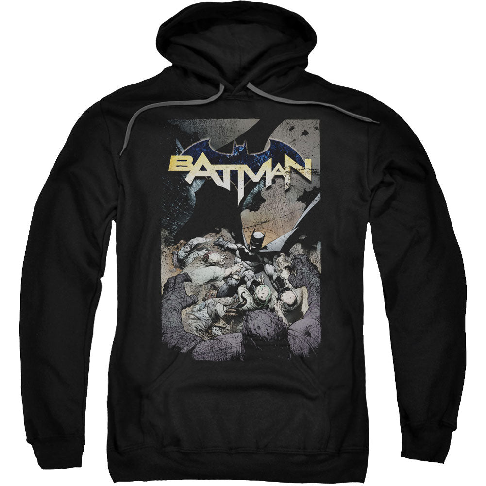 Batman Batman One Adult 25% Poly Hooded Sweatshirt