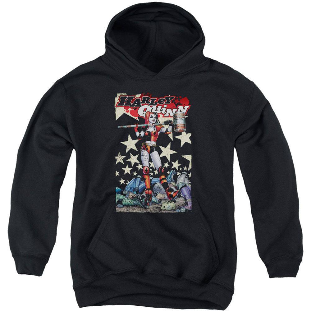 Quinn One Youth 50% Poly Hooded Sweatshirt