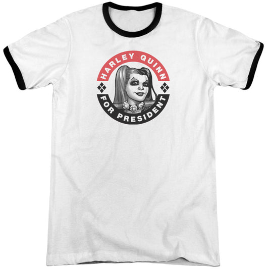 Batman Batman Harley President Circle Adult Ringer T-shirt