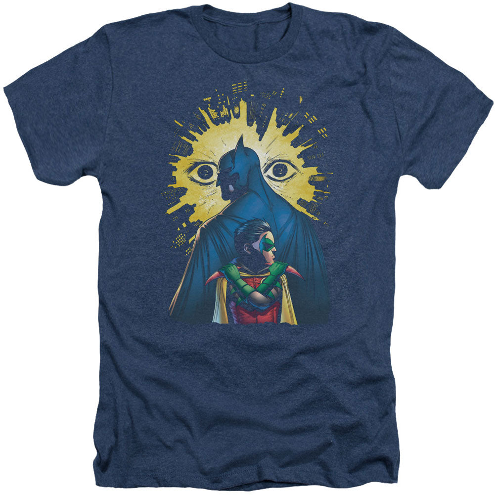 Batman Watchers Adult Heather 40% Poly T-shirt