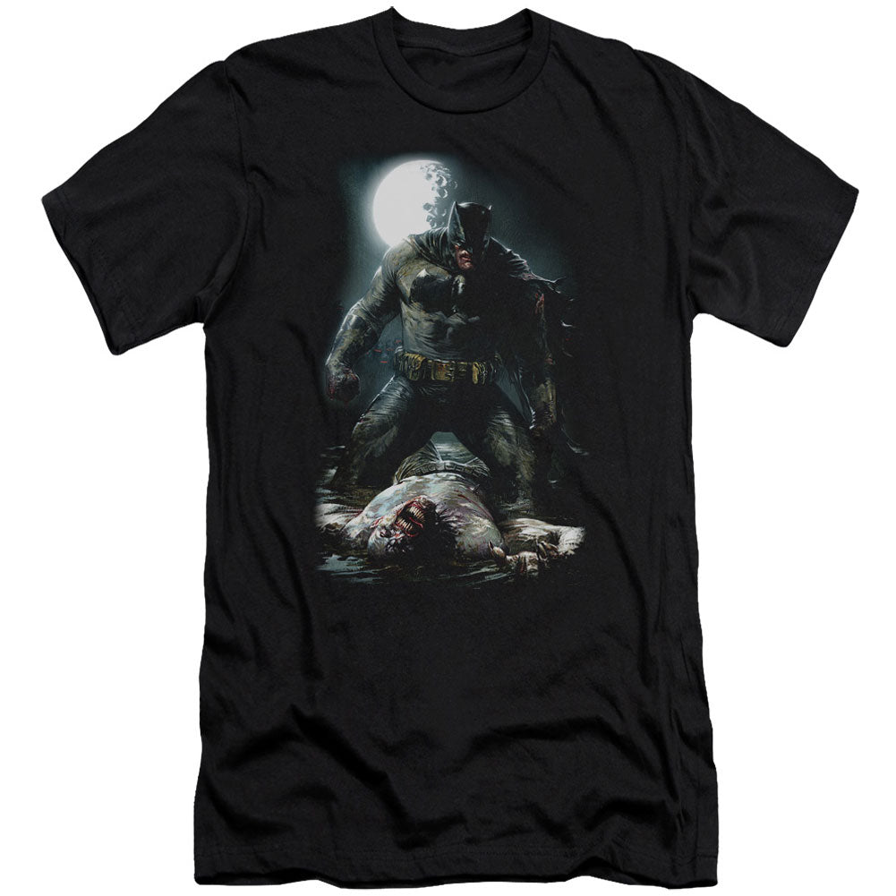 Batman Mudhole Adult Slim Fit Slim Fit T-shirt