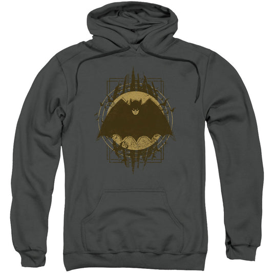 Batman Batman Batman Crest Adult 25% Poly Hooded Sweatshirt