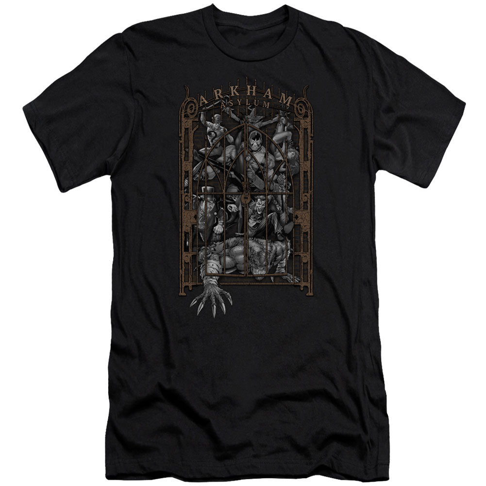 Batman Arkhams Gate Adult Slim Fit Slim Fit T-shirt