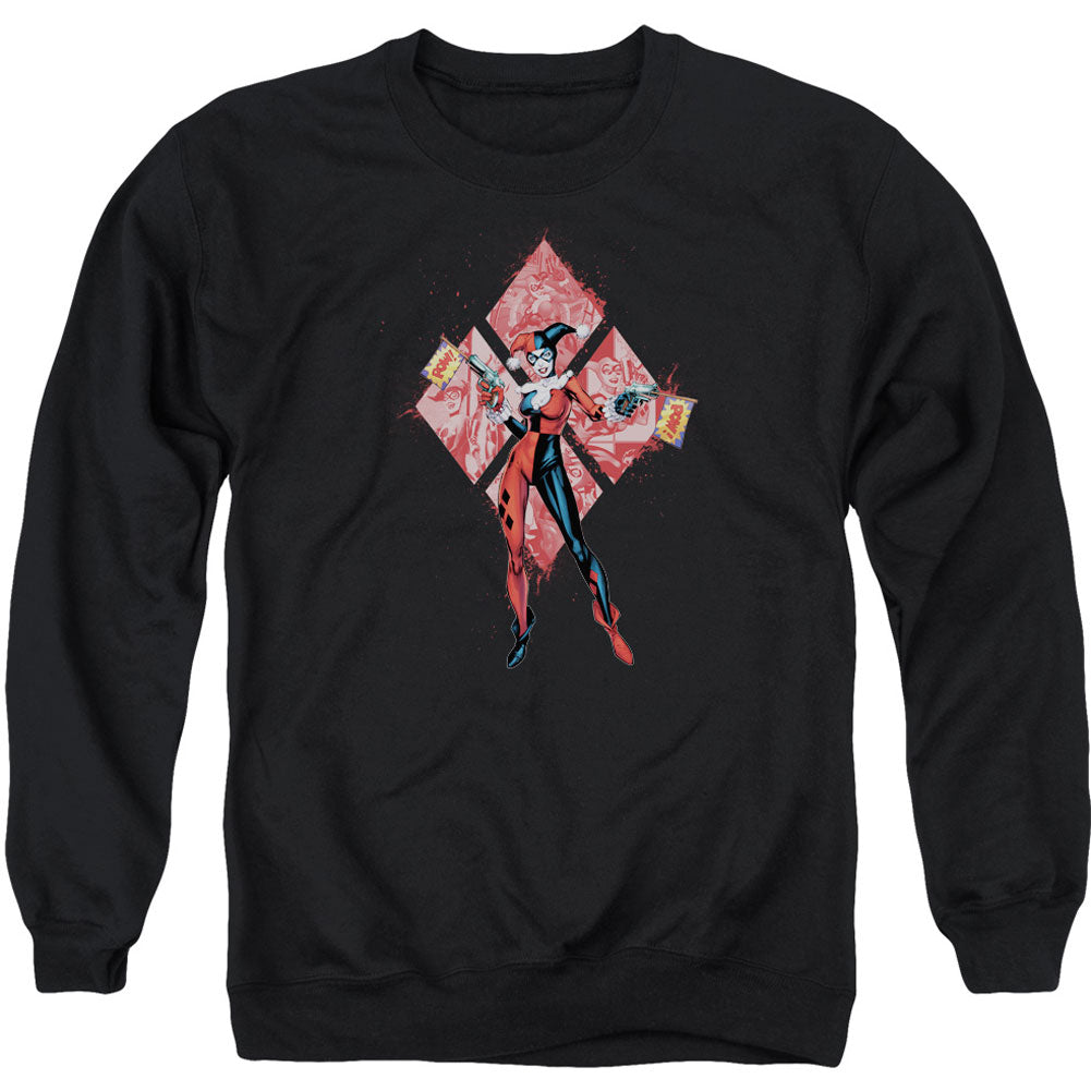 Batman Harley Quinn (diamonds) Adult Sweatshirt