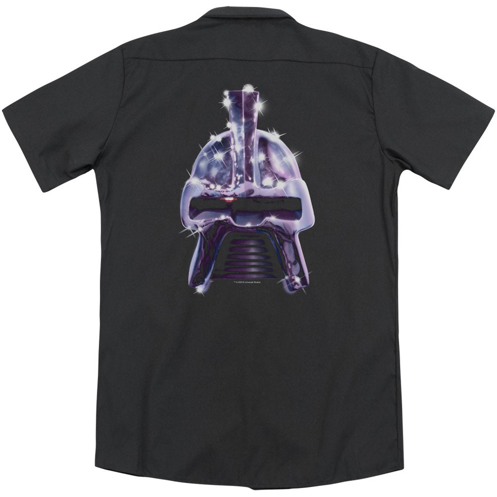 Battlestar Galactica Retro Cylon Head (Back Print) Workshirt