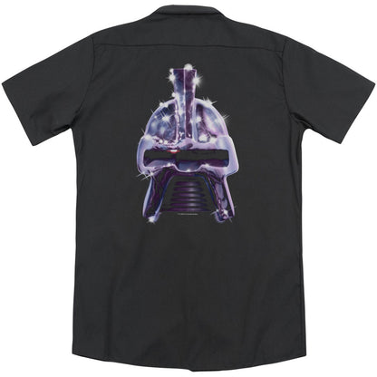 Battlestar Galactica Retro Cylon Head (Back Print) Workshirt