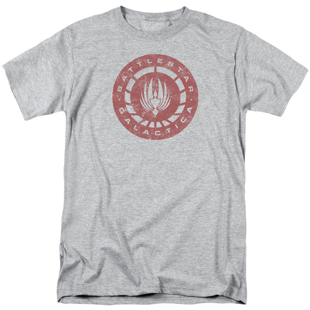 Battlestar Galactica Eroded Logo Adult T-shirt