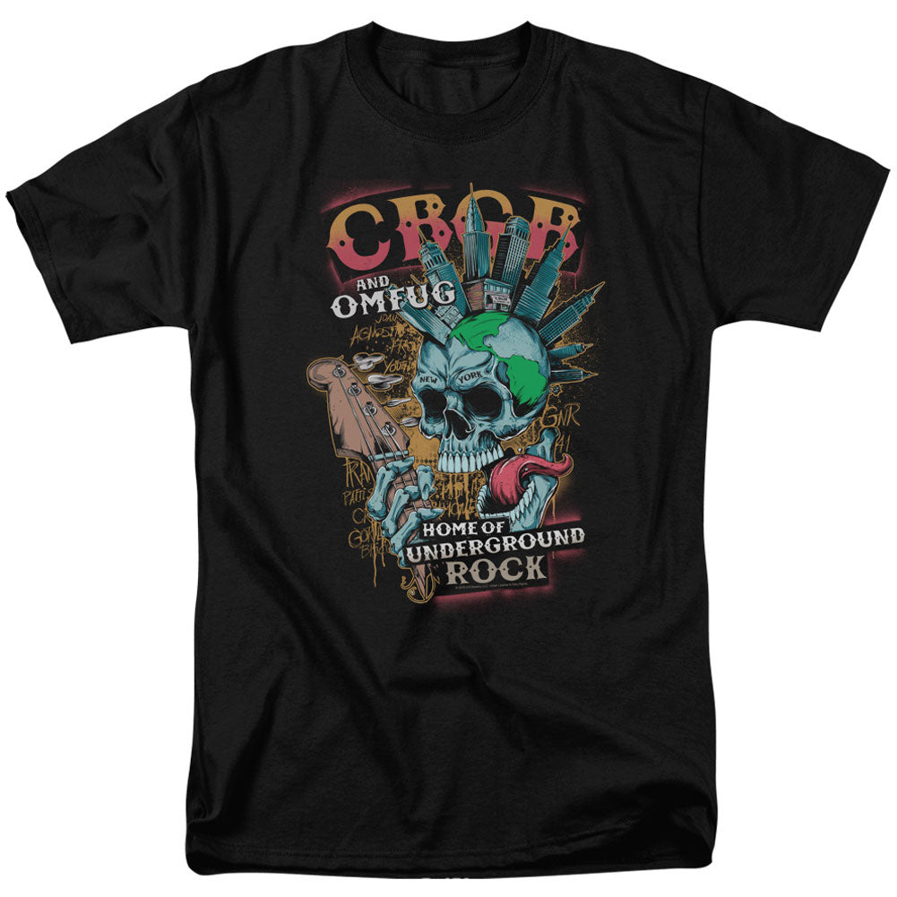Cbgb City Mowhawk Adult T-shirt