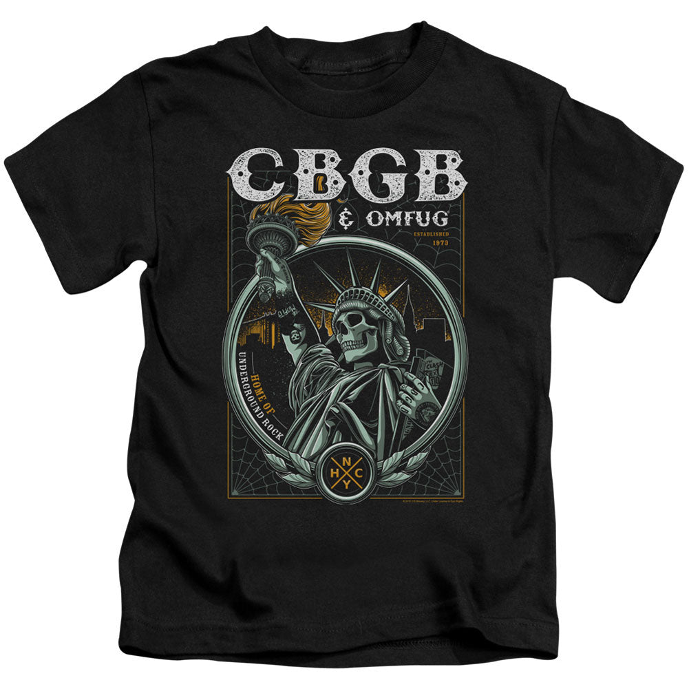 Cbgb Liberty Skull Juvenile Childrens T-shirt