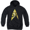 50th Anniversary Delta Youth 50% Poly Hooded Sweatshirt