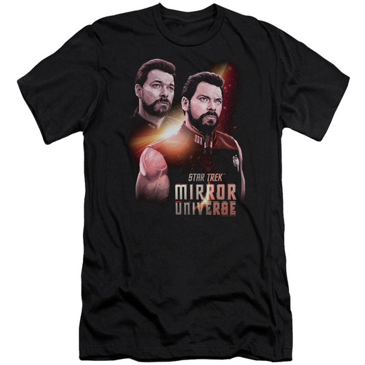 Star Trek Mirror Riker Adult Slim Fit Slim Fit T-shirt