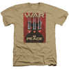 War Is Peace Adult Heather 40% Poly T-shirt