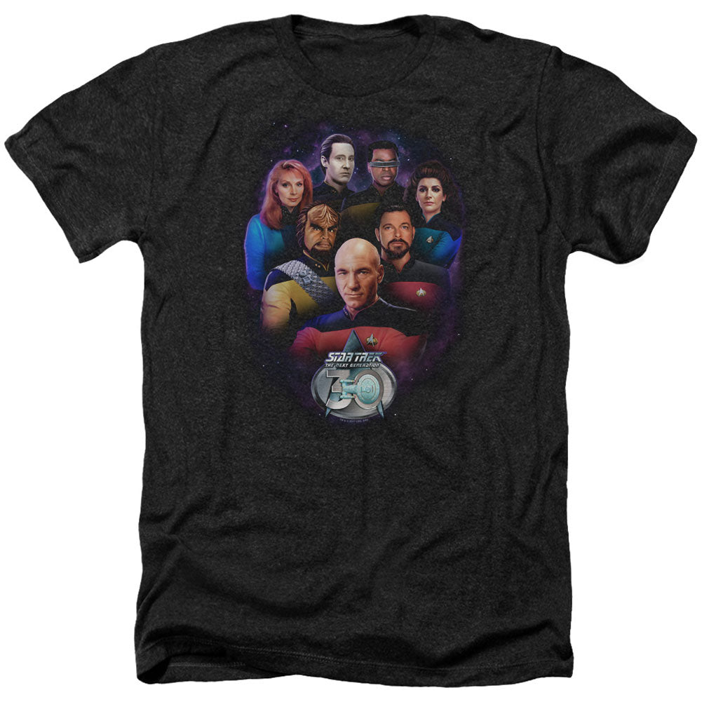 Star Trek Crew 30 Adult Heather 40% Poly T-shirt