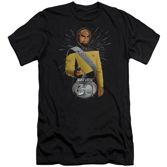 Star Trek Worf 30 Adult Slim Fit Slim Fit T-shirt