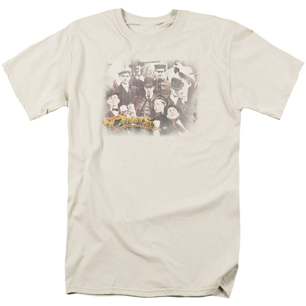 Cheers Opening Distressed Adult T-shirt