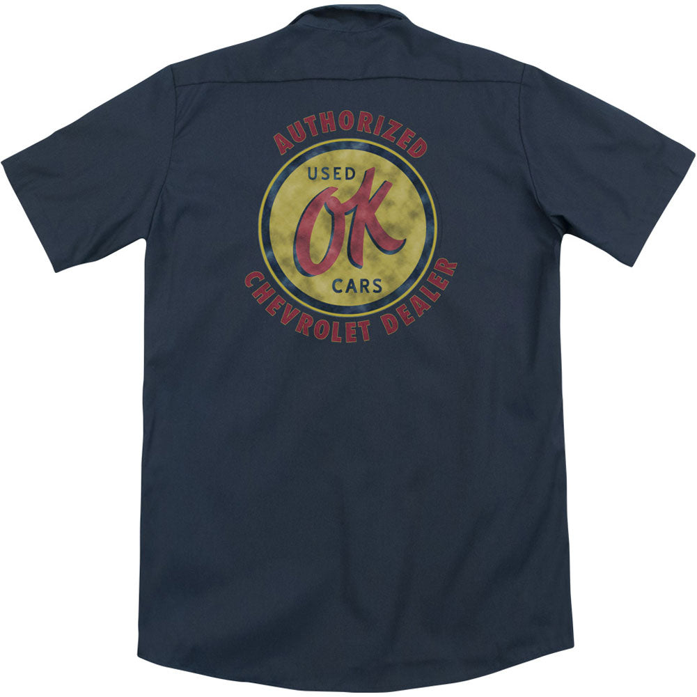 Chevy Ok Used Cars (Back Print) Workshirt