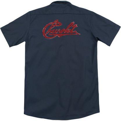 Chevy Scipt Distressed (Back Print) Workshirt