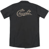 Script On Black (Back Print) Workshirt