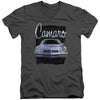 Yellow Camaro Adult V-Neck Slim Fit T-shirt