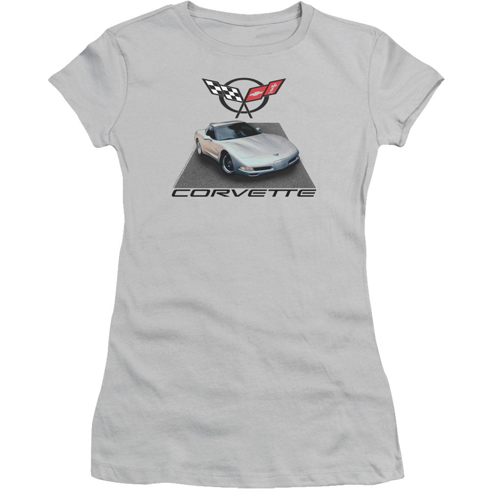 Silver 01 Vette Cap Sleeve Junior Top