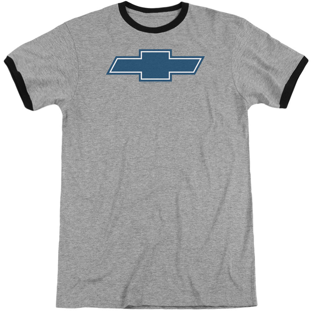 Chevy Simple Vintage Bowtie Adult Ringer T-shirt