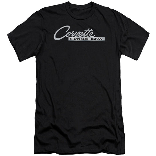 Chevy Chrome Stingray Logo Adult Slim Fit Slim Fit T-shirt