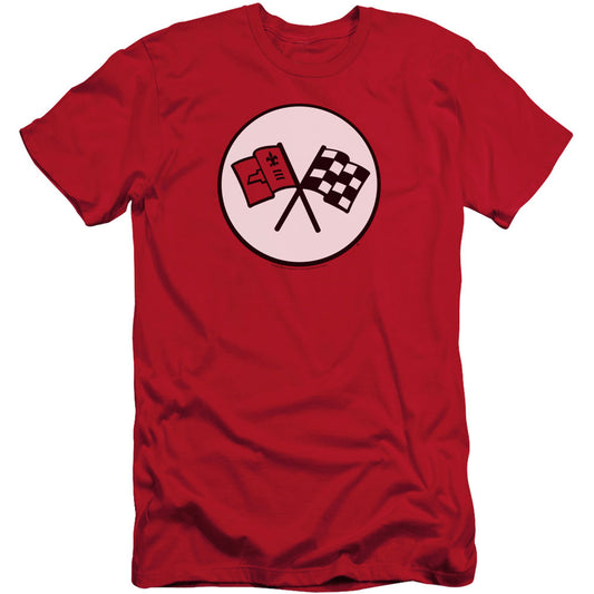 Chevy 2nd Gen Vette Logo Adult Slim Fit Slim Fit T-shirt