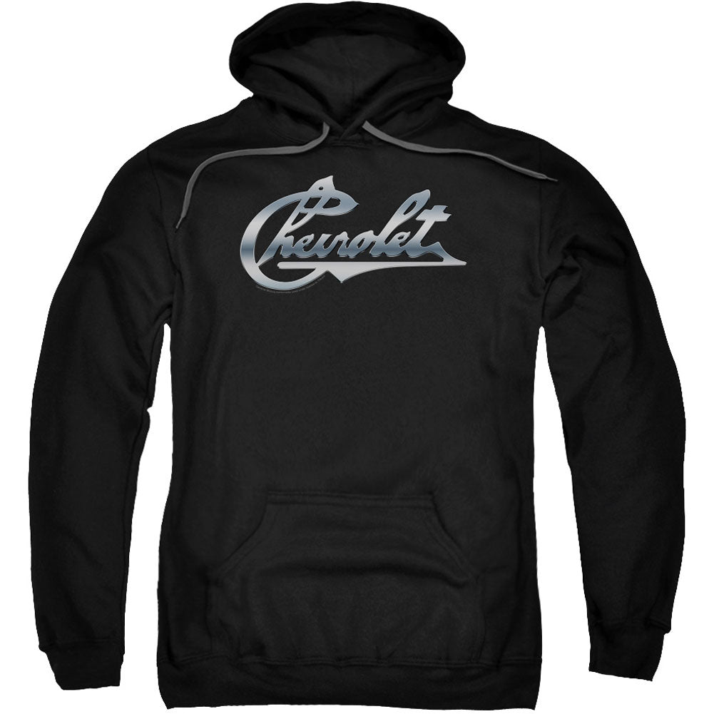 Chevy Chrome Vintage Chevy Bowtie Adult 25% Poly Hooded Sweatshirt
