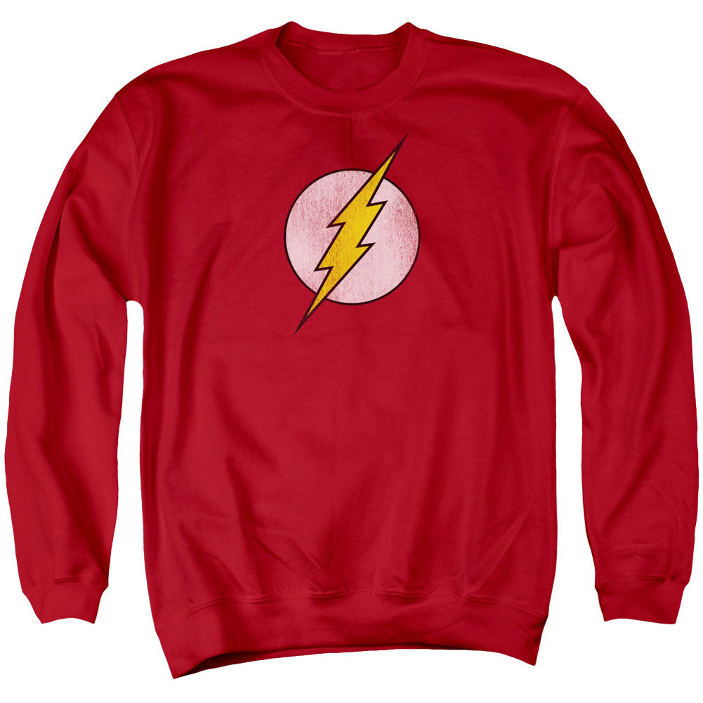 DC Comics Flash Logo Distressed Adult Sweatshirt