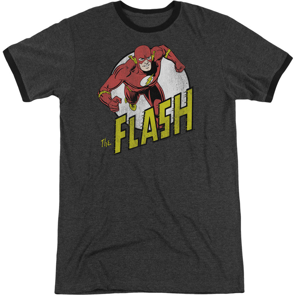 DC Comics Run Flash Run Adult Ringer T-shirt