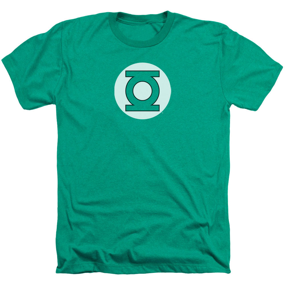 DC Comics Green Lantern Logo Adult Heather 40% Poly T-shirt