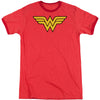 Wonder Woman Logo Adult Ringer T-shirt