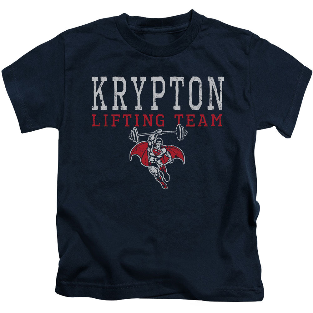 DC Comics Krpton Lifting Juvenile Childrens T-shirt