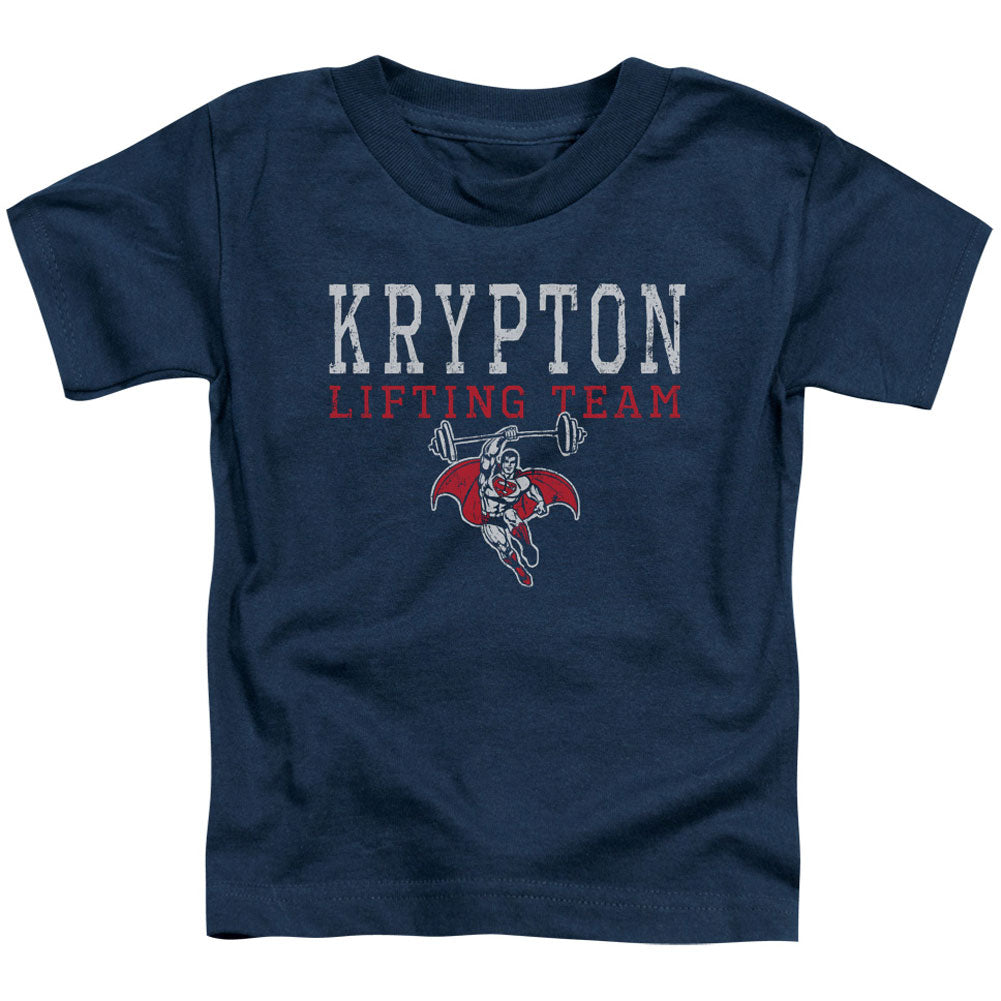 DC Comics Krpton Lifting Toddler Childrens T-shirt