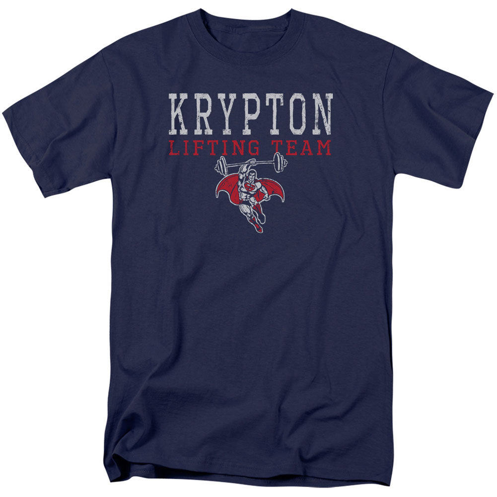 DC Comics Krpton Lifting Adult T-shirt