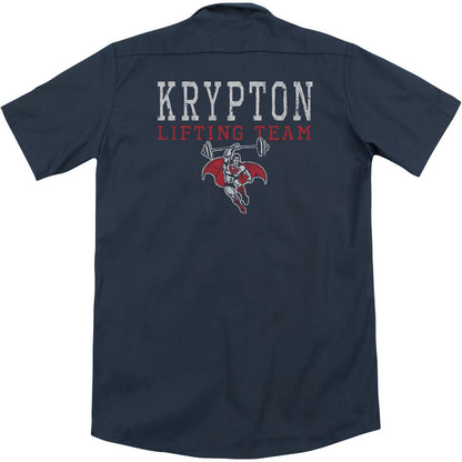 DC Comics Krypton Lifting (Back Print) Workshirt