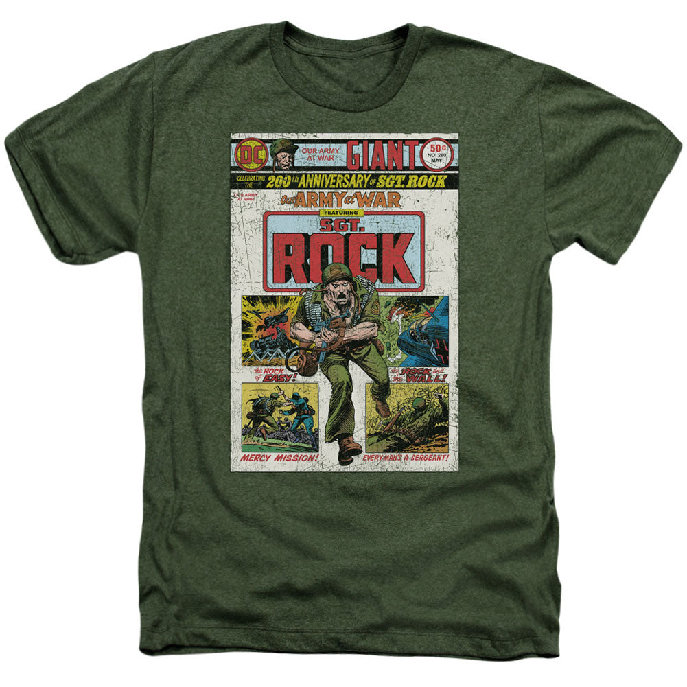 DC Comics St Rock Cover Adult Heather 40% Poly T-shirt